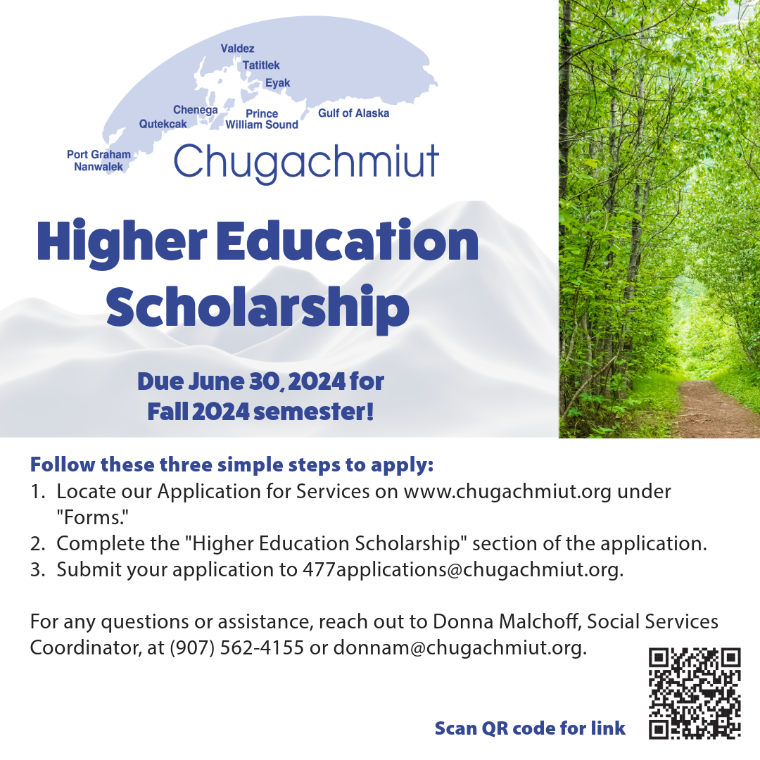 Higher Education Scholarship | Chugachmiut